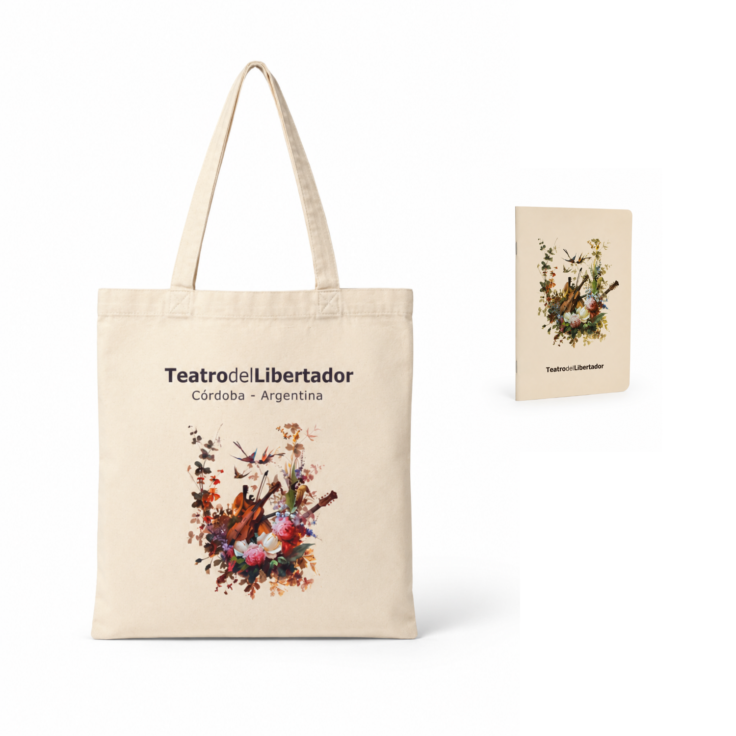 Totebag + Agenda TEATRO LIBERTADOR 2026- AGENCIA CORDOBA CULTURA