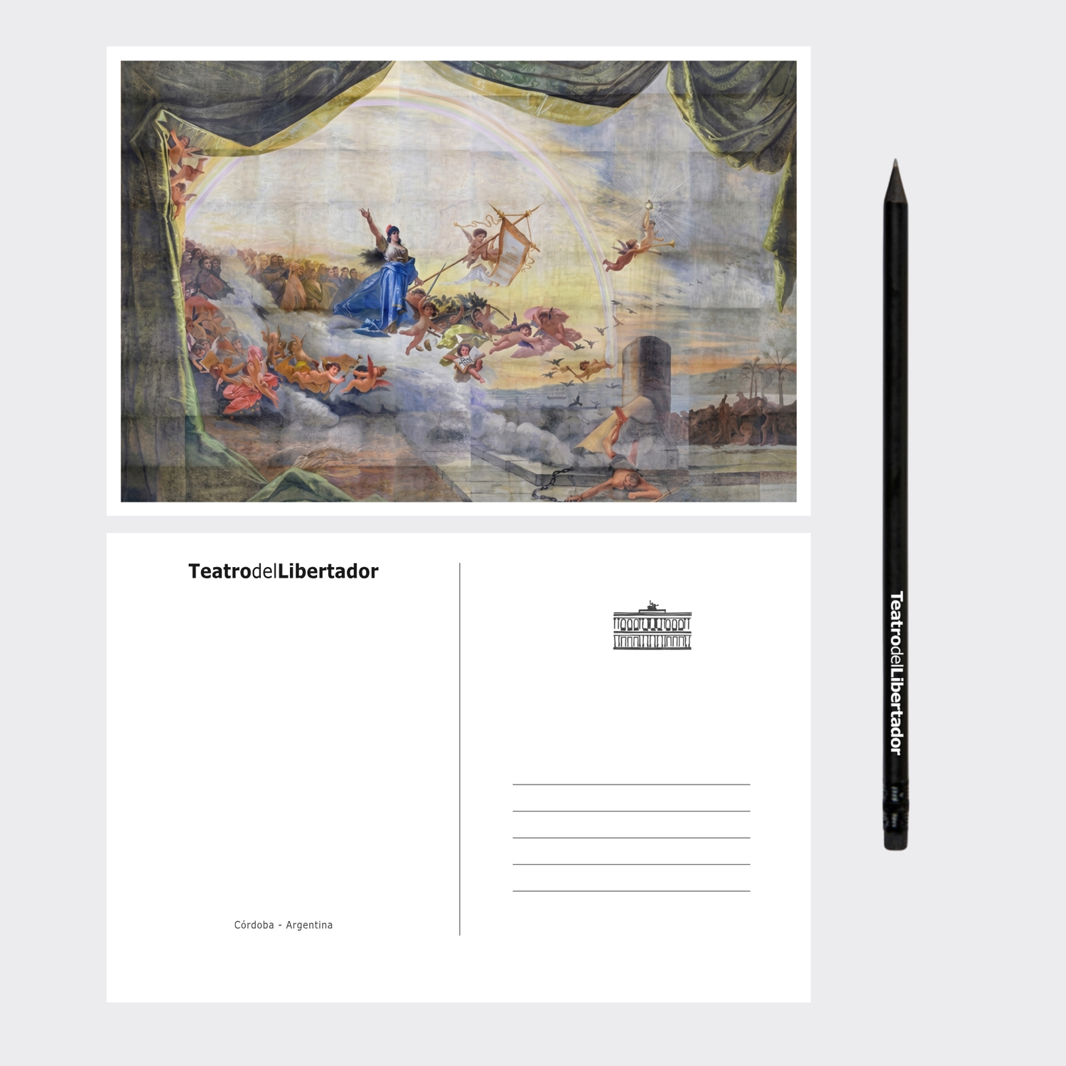 Postal + Lápiz TEATRO LIBERTADOR 2026- AGENCIA CORDOBA CULTURA