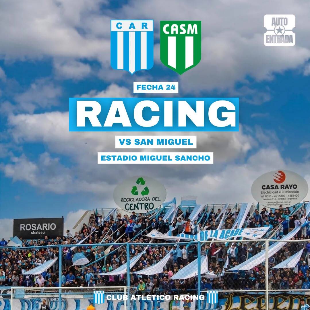 RACING DE CÓRDOBA VS SAN MIGUEL