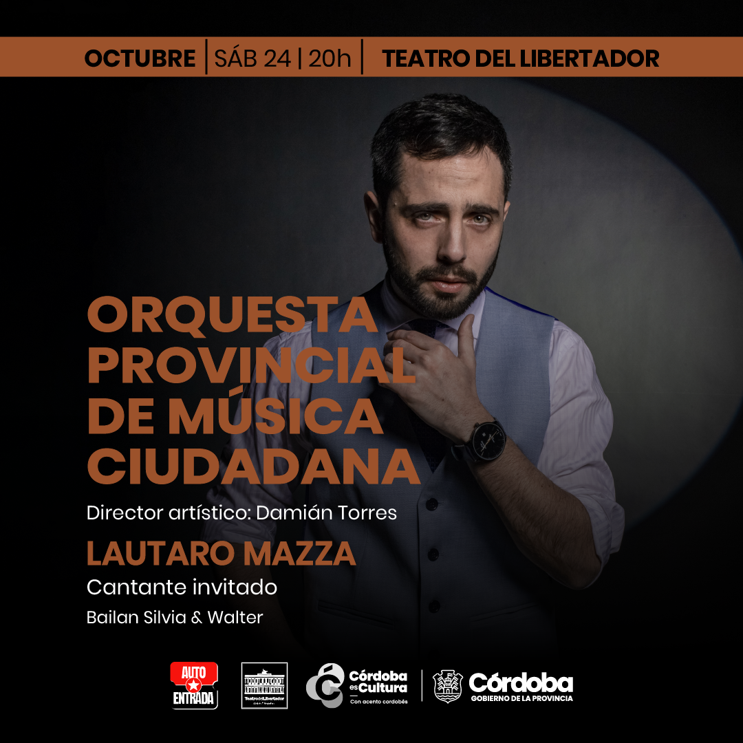 LAUTARO MAZZA JUNTO A LA ORQUESTA PROVINCIAL DE MÚSICA CIUDADANA