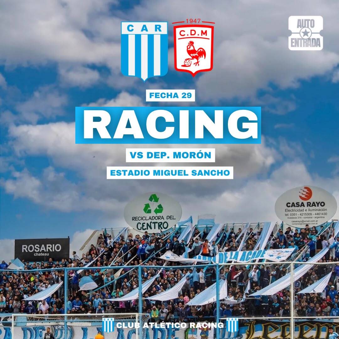 RACING DE CÓRDOBA VS DEPORTIVO MORÓN