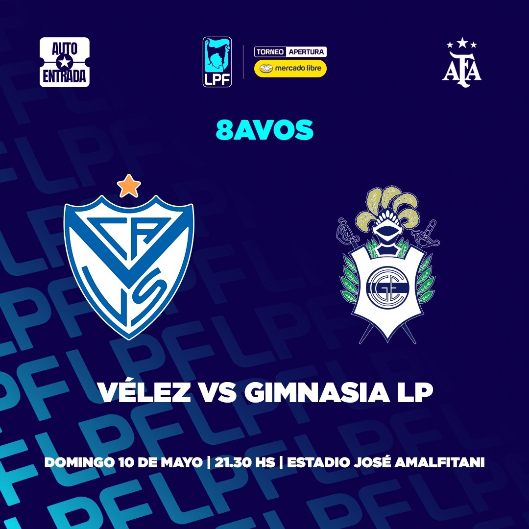Vélez Sarsfield vs. Gimnasia LP - Torneo Apertura Mercado Libre 2026 (8vos Final)