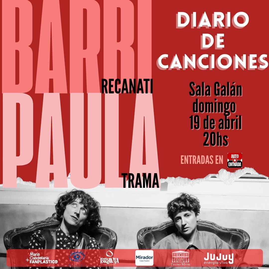 DIARIO DE CANCIONES - BARBI RECANATI Y PAULA TRAMA