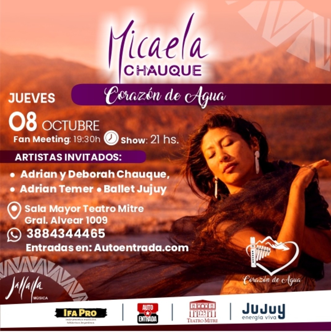 MICAELA CHAUQUE PRESENTA: CORAZÓN DE AGUA