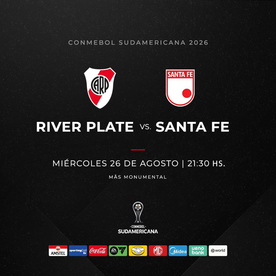 RIVER PLATE vs SANTA FE - CONMEBOL SUDAMERICANA - 8vos de Final
